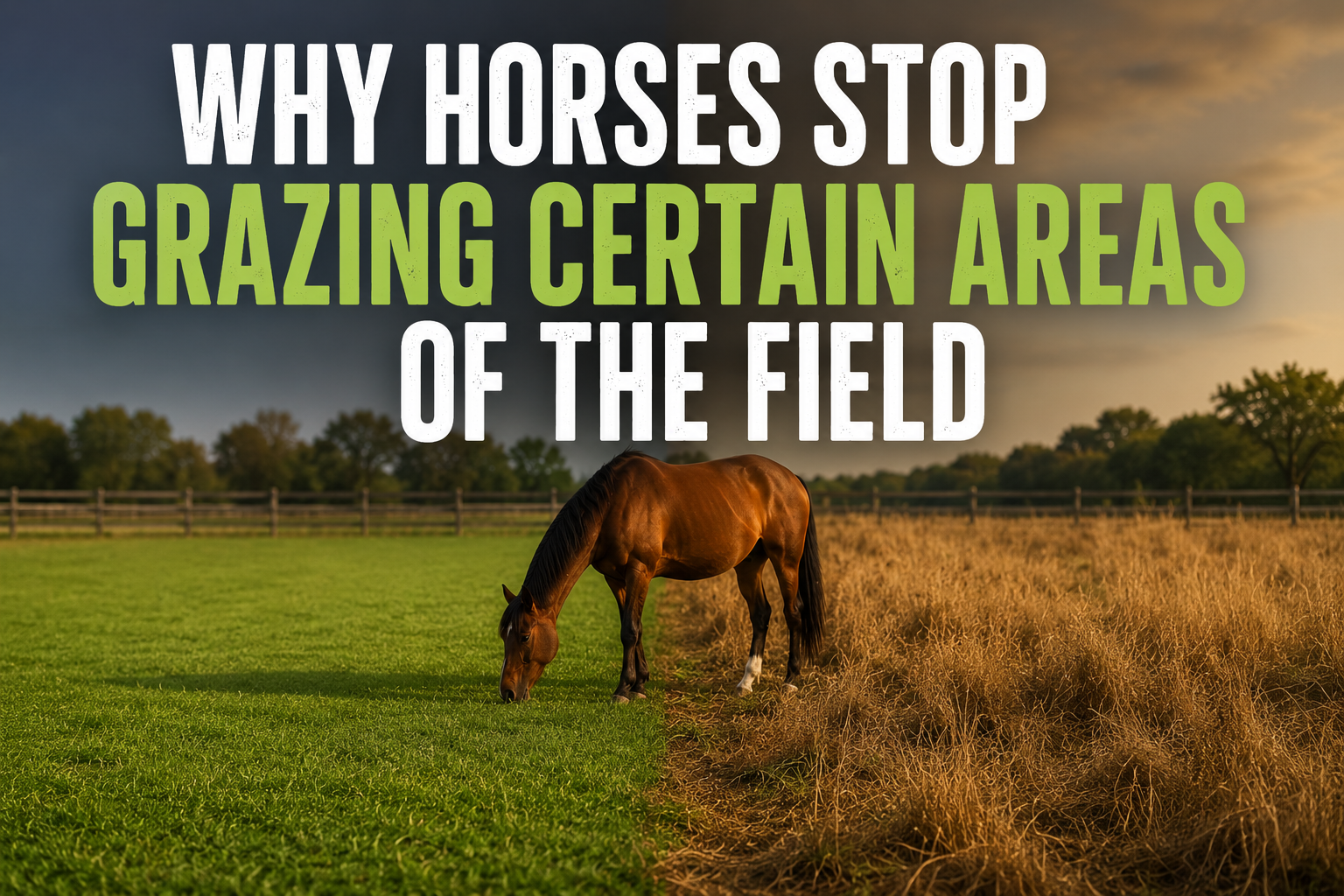 Why Horses Stop Grazing Certain Areas of the Field – Paddock Blade ...