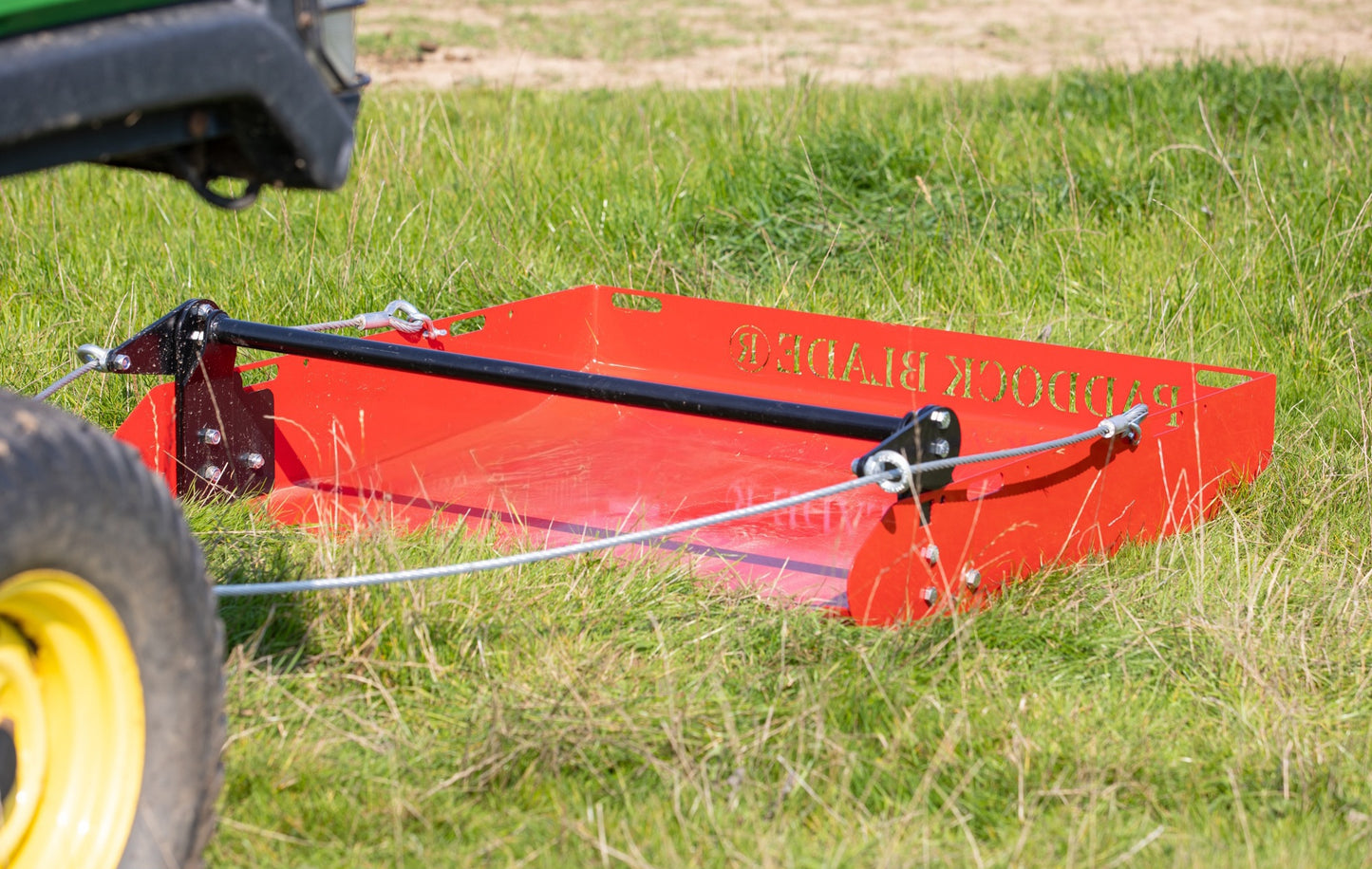 Paddock Blade Pro manure collector scooper by Paddock Blade UK, premium British-made paddock blade for manure collection.