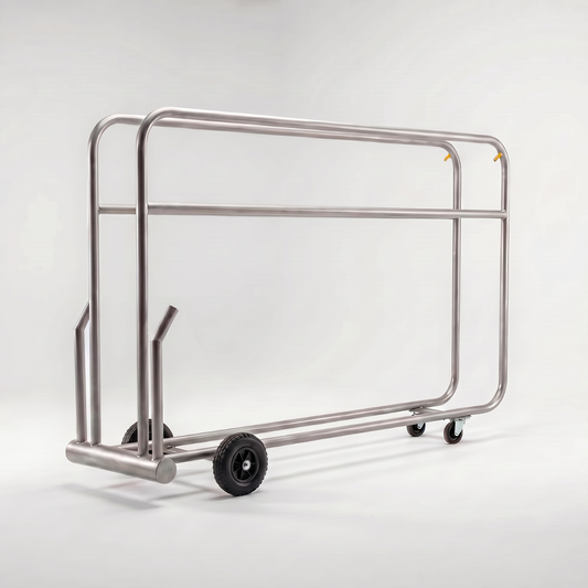Heated horse rug and boot dryer by Paddock Blade, stainless steel design with 2 bars, British-made for drying equestrian gear.