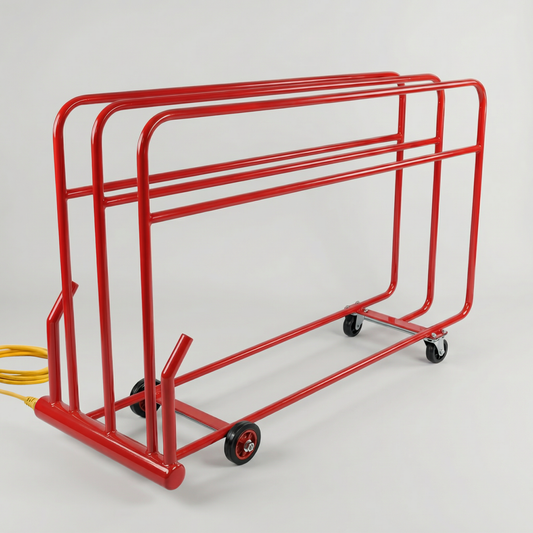 Paddock Blade heated horse rug and boot dryer with three bars, showcasing durable cable design for efficient drying.