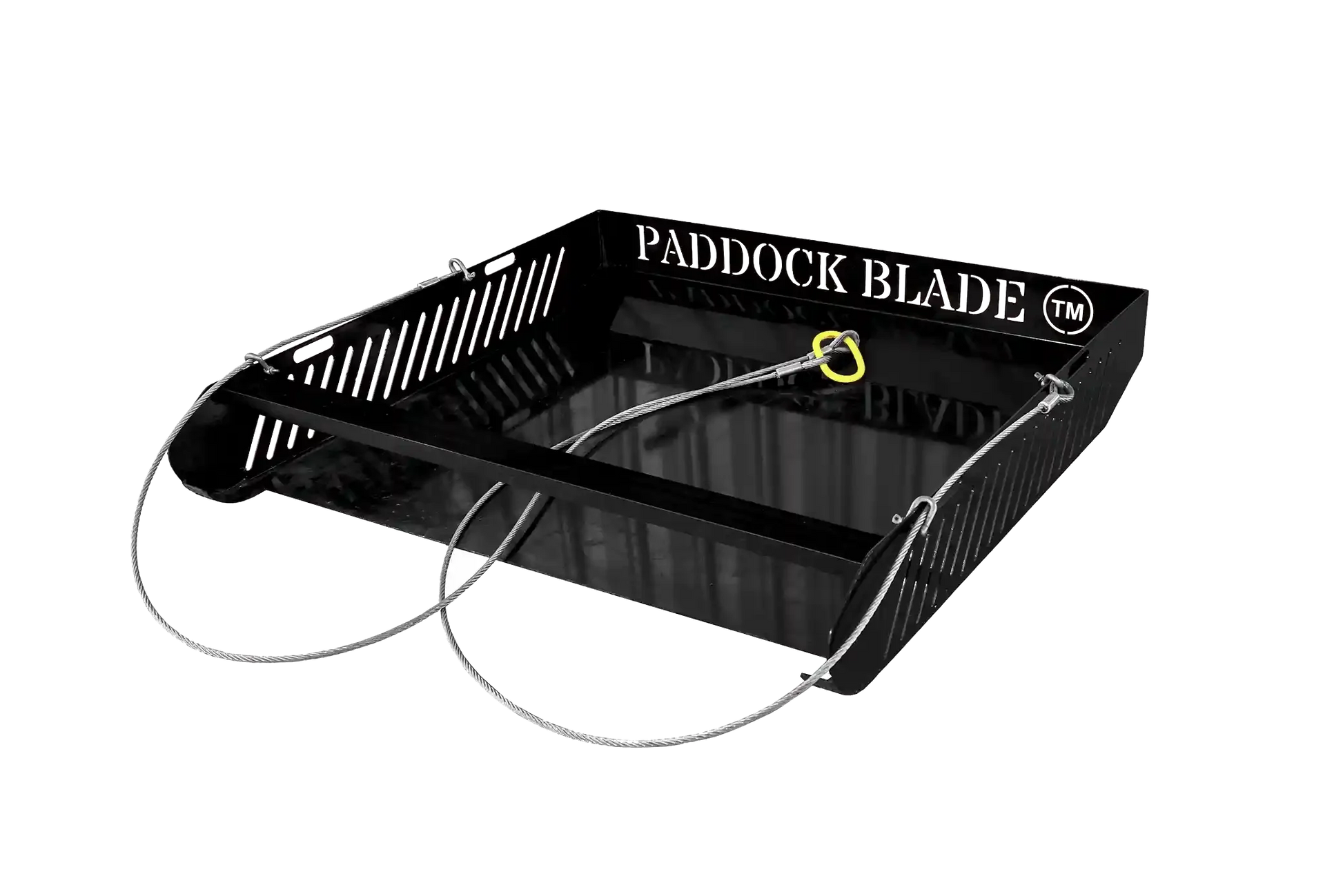 Paddock Blade Magnum black horse paddock cleaner with ergonomic handle and durable design for efficient waste removal.