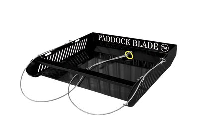 Paddock Blade Magnum black horse paddock cleaner with ergonomic handle and durable design for efficient waste removal.