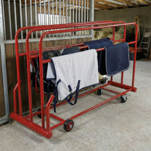 3 bar heated rug horse rug rack